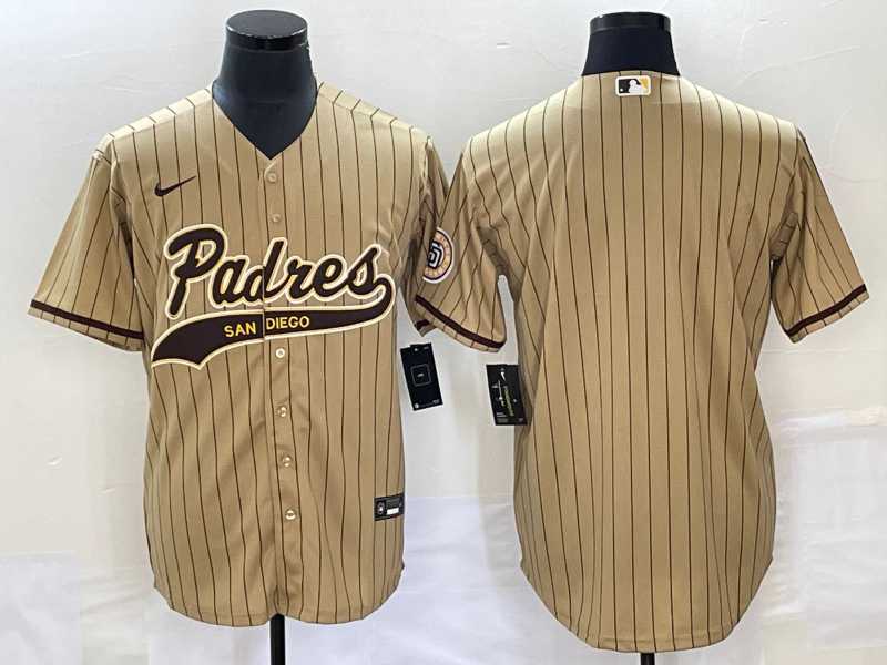 Mens San Diego Padres Blank Grey Cool Base With Patch Stitched Baseball Jersey->san diego padres->MLB Jersey